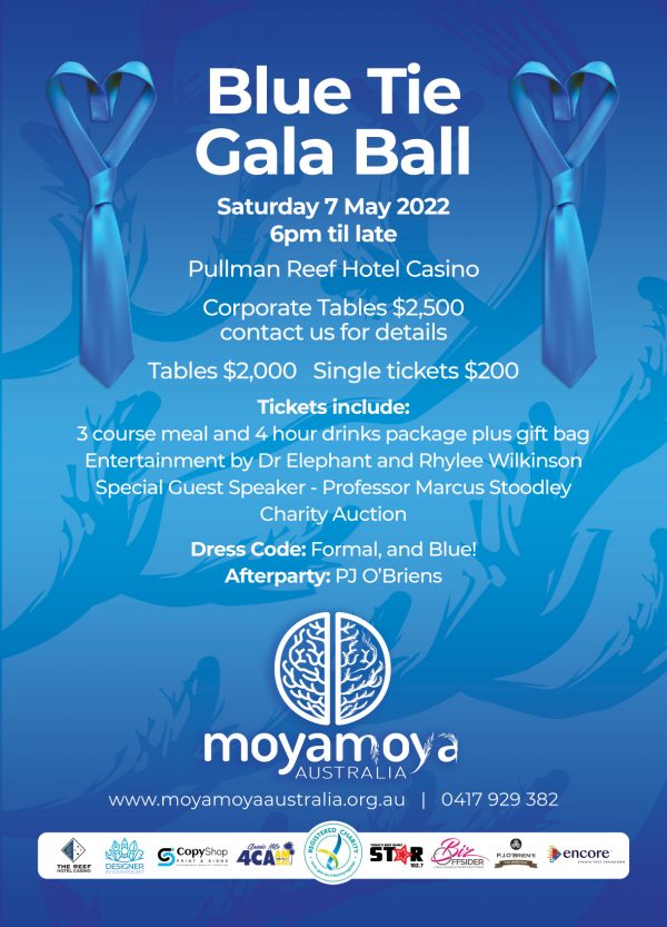 2022 Blue Tie Ball Moyamoya Australia